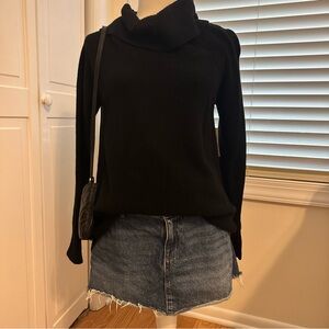 Anthropologie Black Turtleneck Sweater